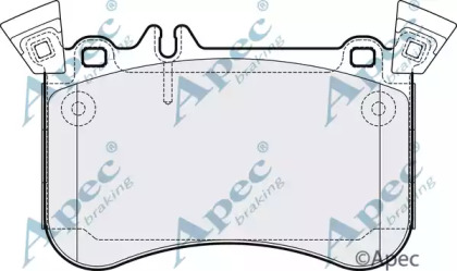 Комплект тормозных колодок APEC braking PAD2118