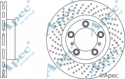 Тормозной диск APEC braking DSK3210