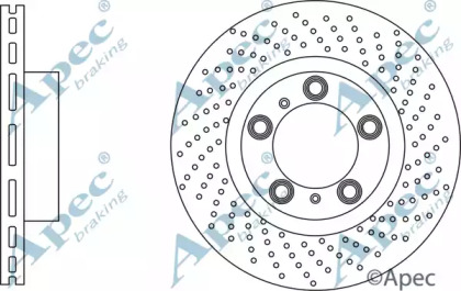 Тормозной диск APEC braking DSK3211