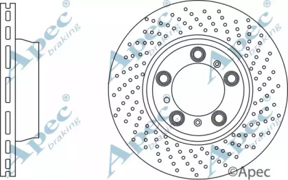 Тормозной диск APEC braking DSK3215