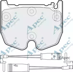 Комплект тормозных колодок APEC braking PAD1397