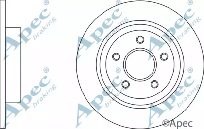 Тормозной диск APEC braking DSK3228