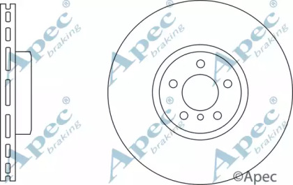 Тормозной диск APEC braking DSK3232