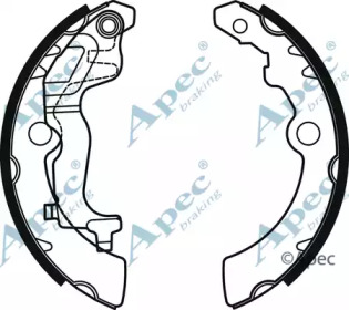 Комлект тормозных накладок APEC braking SHU809