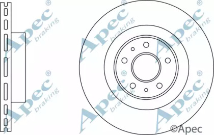 Тормозной диск APEC braking DSK3240