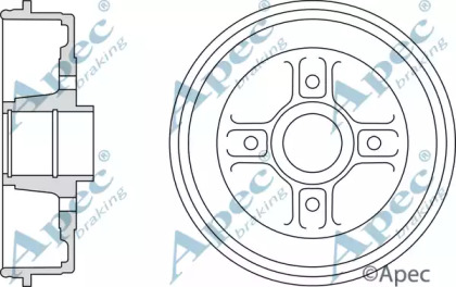 Тормозный барабан APEC braking DRM9984