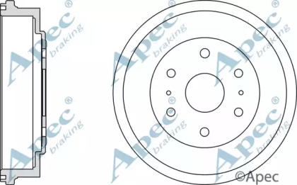 Тормозный барабан APEC braking DRM9972