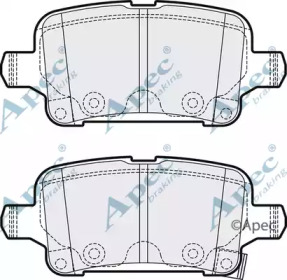 Комплект тормозных колодок APEC braking PAD2126