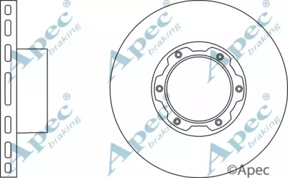 Тормозной диск APEC braking DSK2032