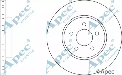 Тормозной диск APEC braking DSK2034