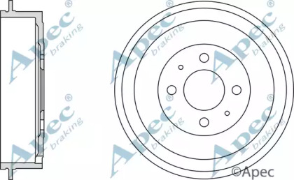 Тормозный барабан APEC braking DRM9976