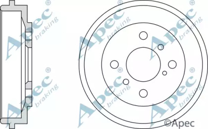 Тормозный барабан APEC braking DRM9977