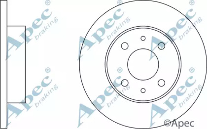 Тормозной диск APEC braking DSK100