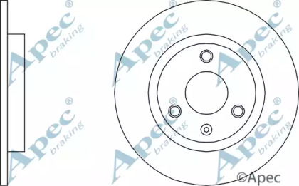 Тормозной диск APEC braking DSK101