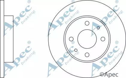 Тормозной диск APEC braking DSK103