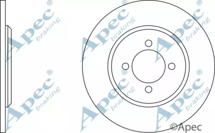 Тормозной диск APEC braking DSK107