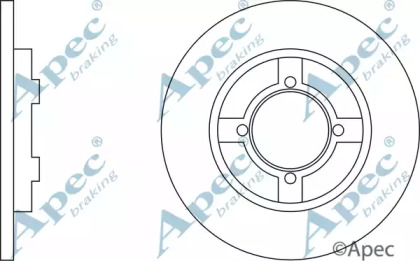 Тормозной диск APEC braking DSK108