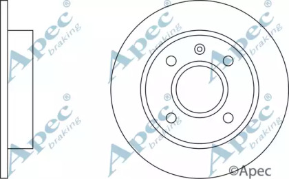 Тормозной диск APEC braking DSK110