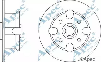 Тормозной диск APEC braking DSK113