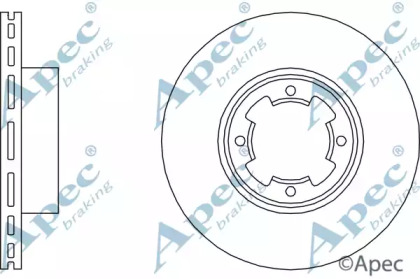 Тормозной диск APEC braking DSK114