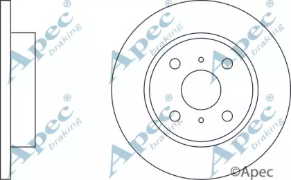 Тормозной диск APEC braking DSK118