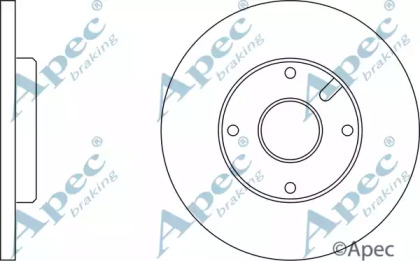 Тормозной диск APEC braking DSK126