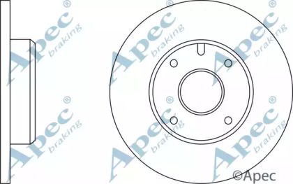 Тормозной диск APEC braking DSK129