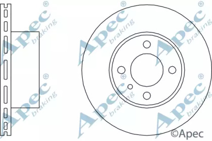 Тормозной диск APEC braking DSK130