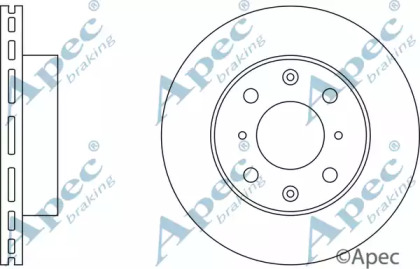 Тормозной диск APEC braking DSK131