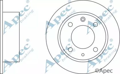 Тормозной диск APEC braking DSK135