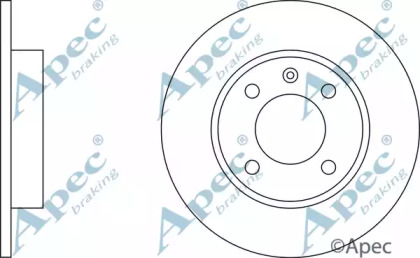 Тормозной диск APEC braking DSK137