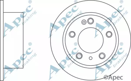 Тормозной диск APEC braking DSK138