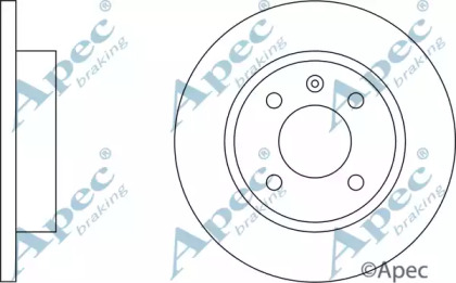 Тормозной диск APEC braking DSK139