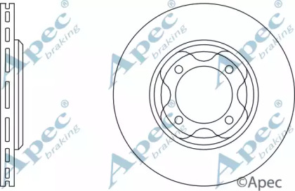 Тормозной диск APEC braking DSK140