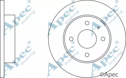 Тормозной диск APEC braking DSK147