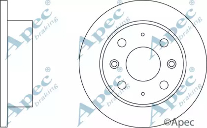 Тормозной диск APEC braking DSK148