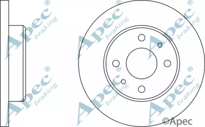 Тормозной диск APEC braking DSK153