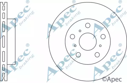 Тормозной диск APEC braking DSK154