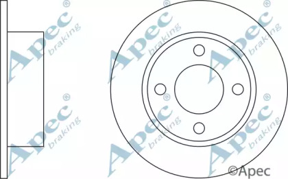 Тормозной диск APEC braking DSK155