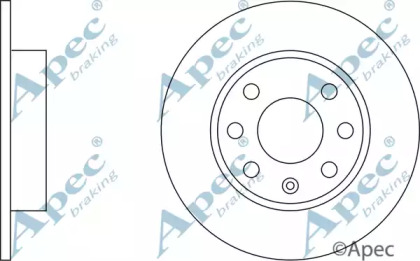 Тормозной диск APEC braking DSK159