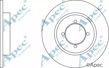 Тормозной диск APEC braking DSK165