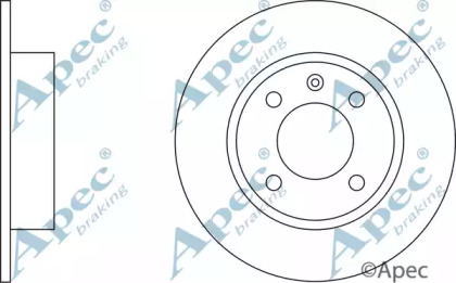 Тормозной диск APEC braking DSK170