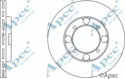 Тормозной диск APEC braking DSK172