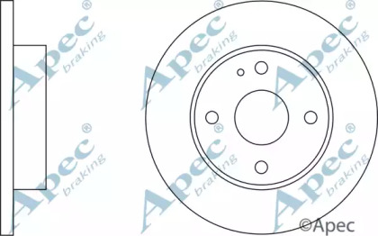 Тормозной диск APEC braking DSK173