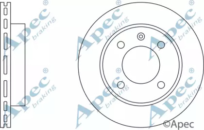 Тормозной диск APEC braking DSK175