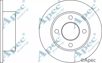 Тормозной диск APEC braking DSK176