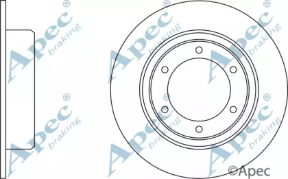 Тормозной диск APEC braking DSK177