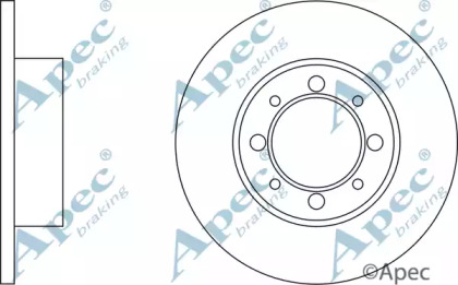 Тормозной диск APEC braking DSK178