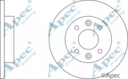 Тормозной диск APEC braking DSK179