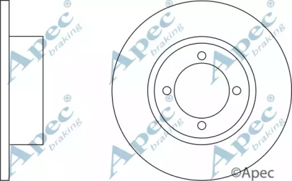 Тормозной диск APEC braking DSK180